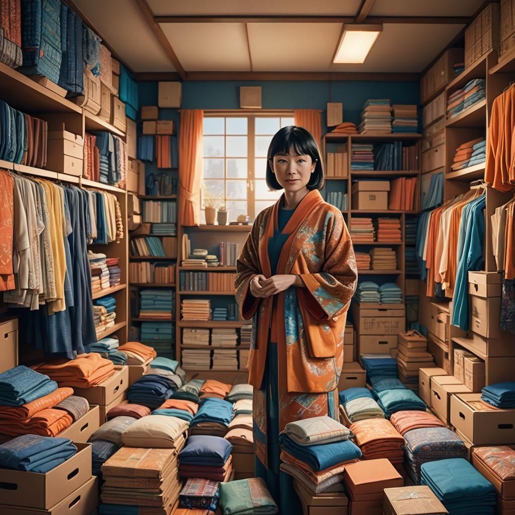 Marie Kondo's Tidy Room: A Fantasy Concept Art