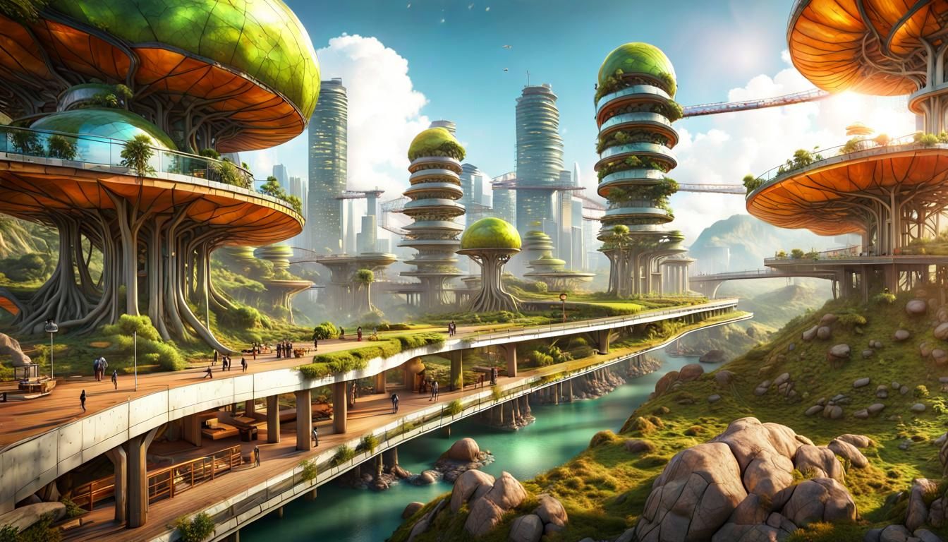 Biophilic Philippines Humanitopian Eco-Smart City v1d