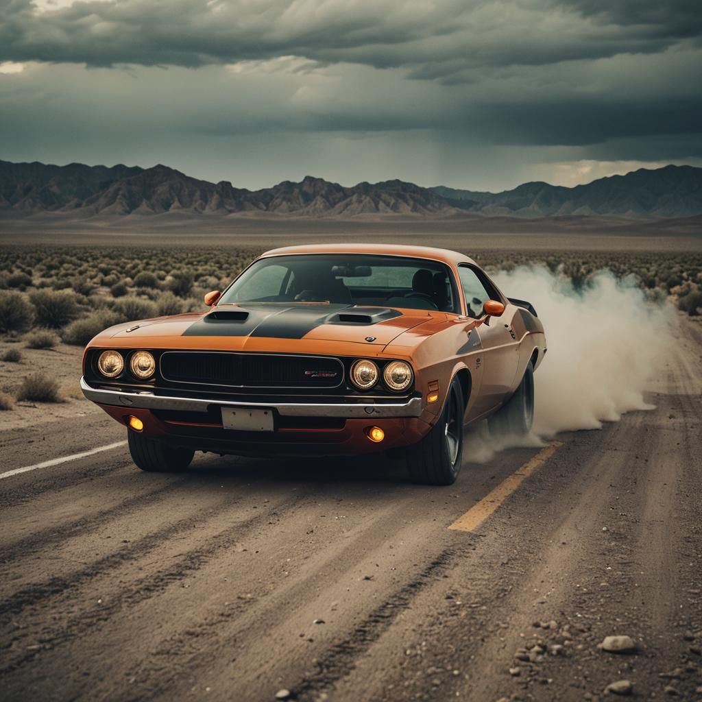 Dodge Challenger: Cinematic Film Still