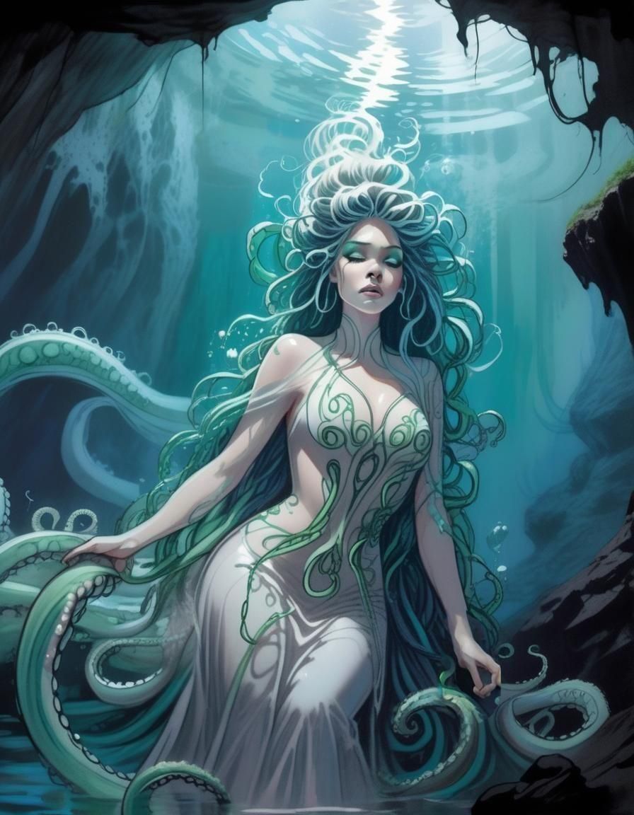 Symmetrical Portrait of a Woman with Button Nose