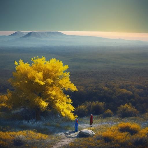 Hyperrealistic Marlboro Country Landscape in Vibrant Colors