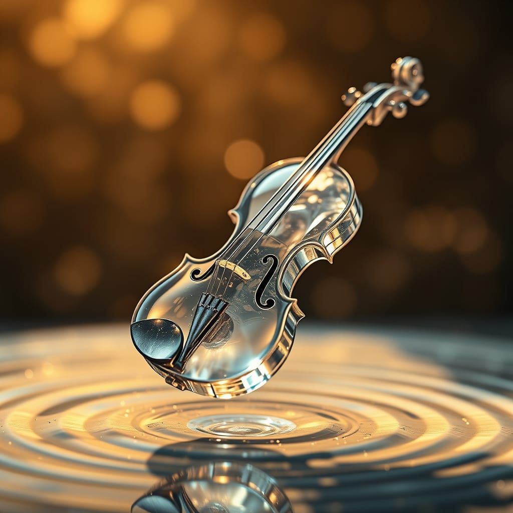 Crystal Violin Plays Ethereal Melody, Warping Space with Rip...