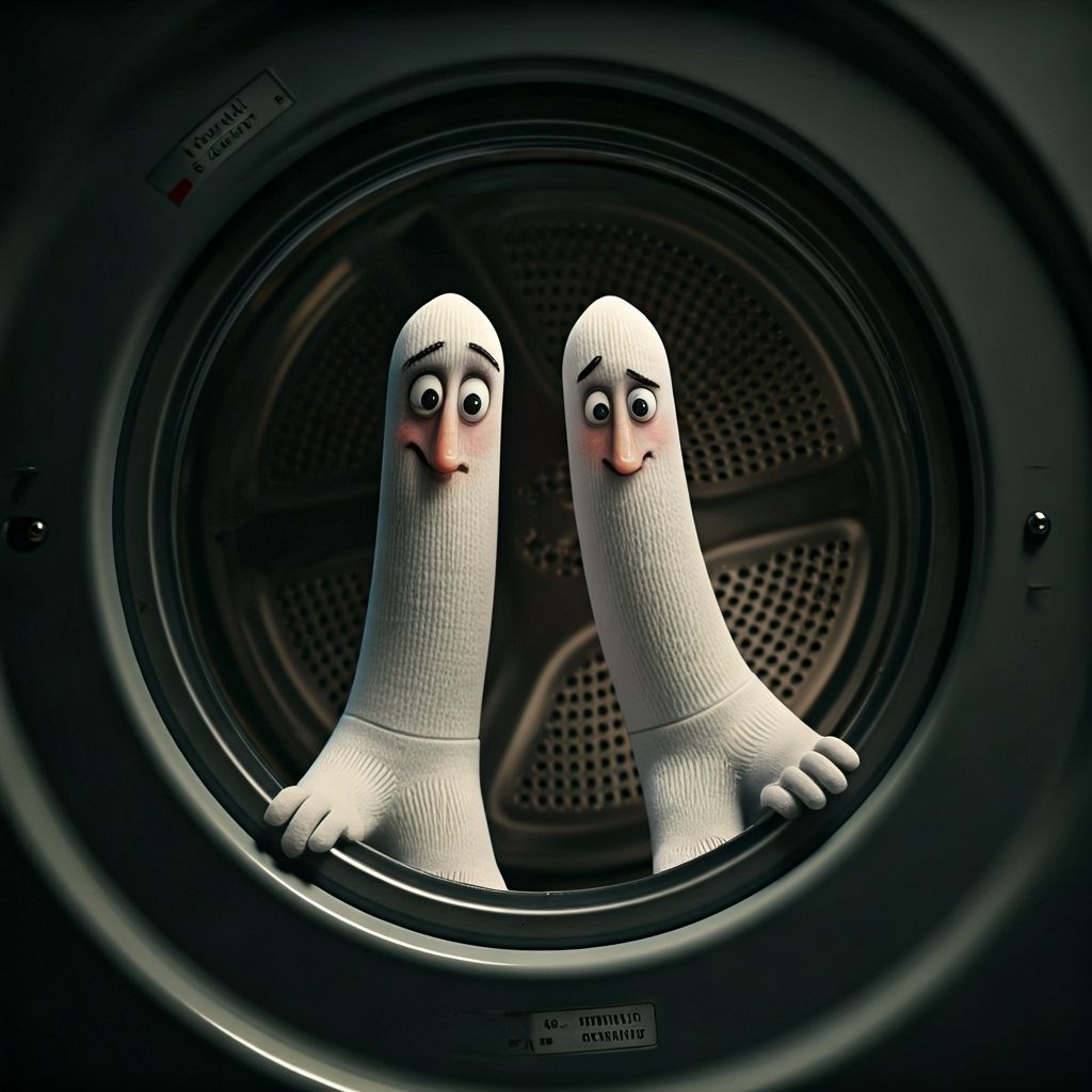 Animated Socks Plan Escape From Dryer