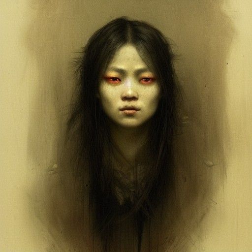 Hyperrealistic Portrait of an Asian Woman