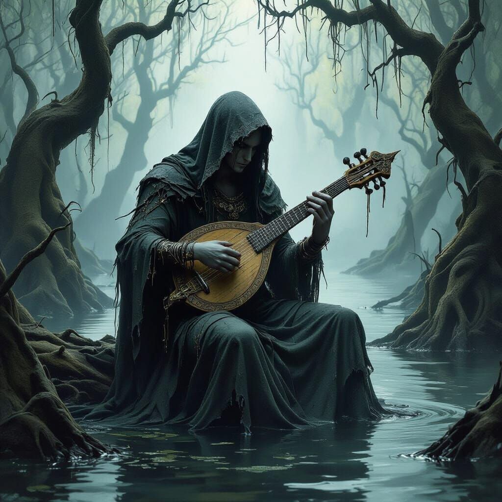 Elven Warrior's Lyre in Misty Swamp