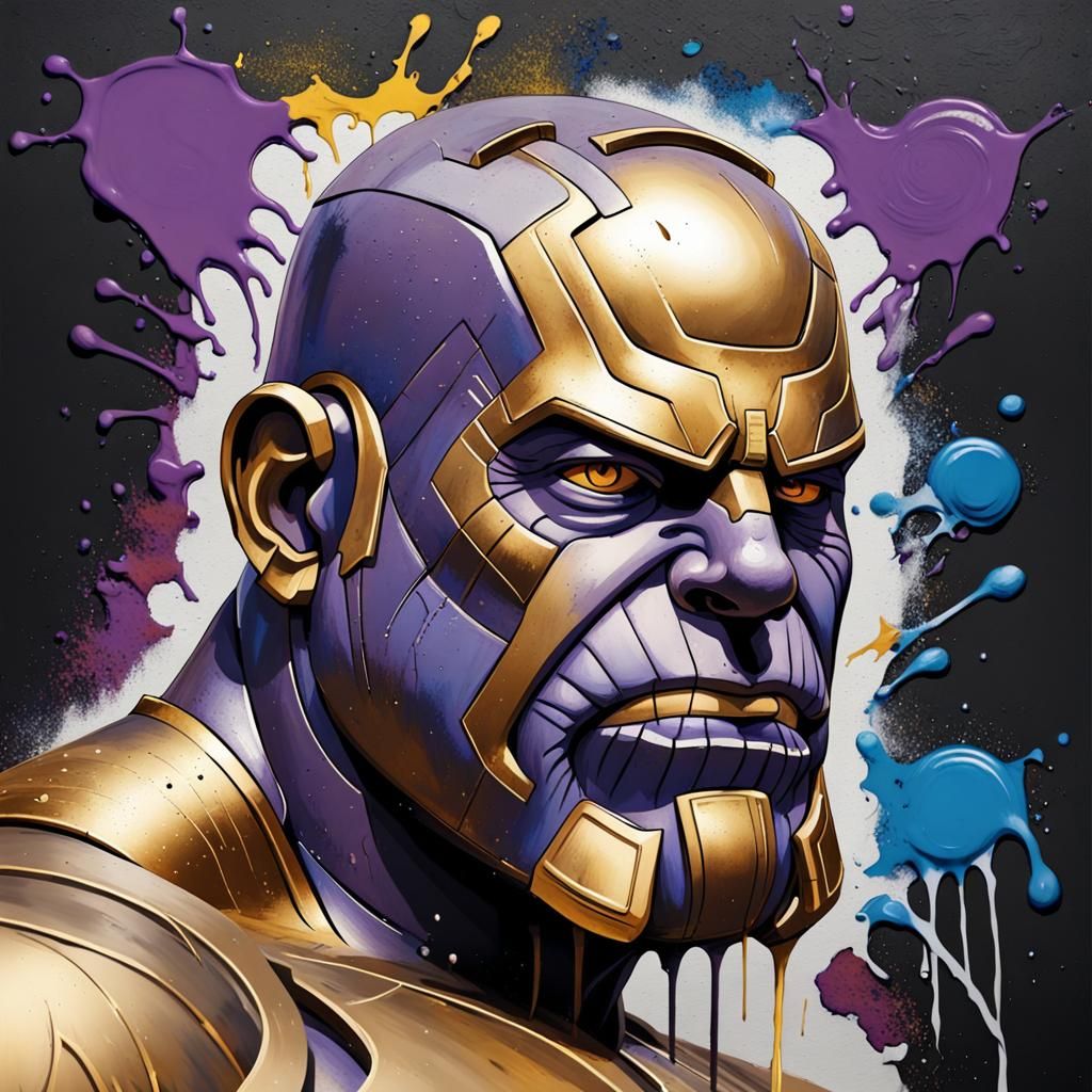 Graffiti Art: Political Figure as Supervillain