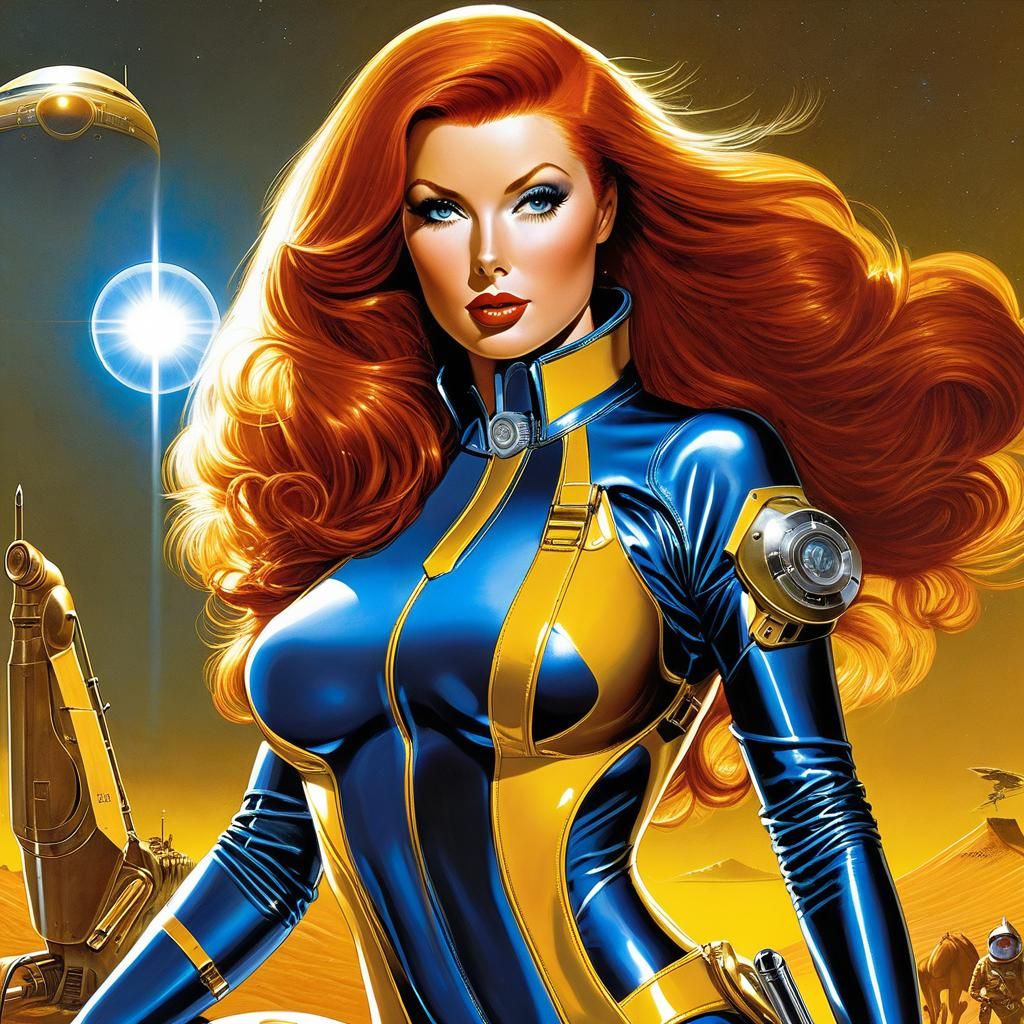 Sci-Fi Heroine in Wasteland Bikini Armor