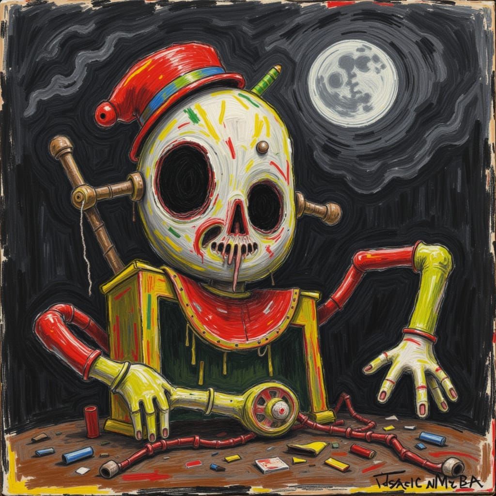 Terrifying Possessed Porcelain Clown Emerges