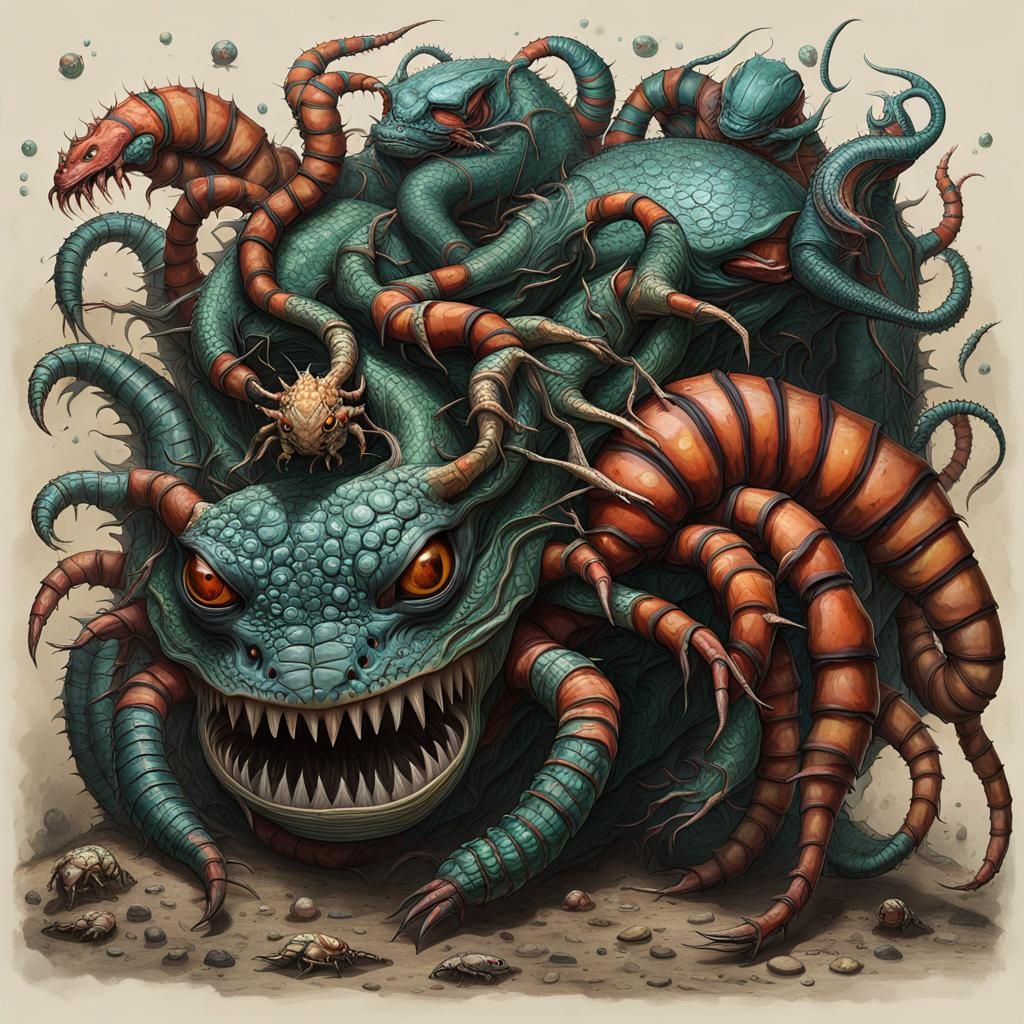 Creepy Carapace Chimera in Cosmic Conundrum Style