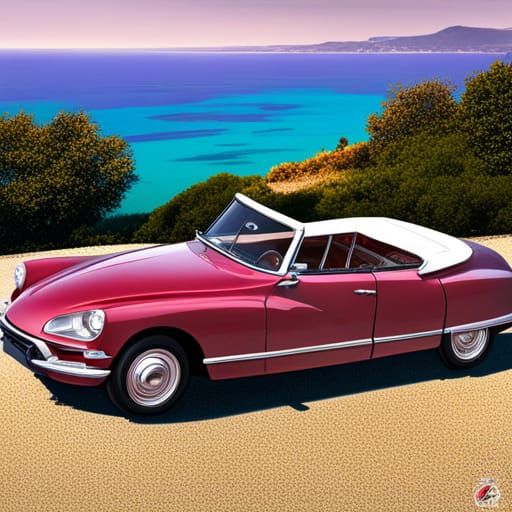 Citroen DS Chapron Cabriolet on the Côte d'Azur