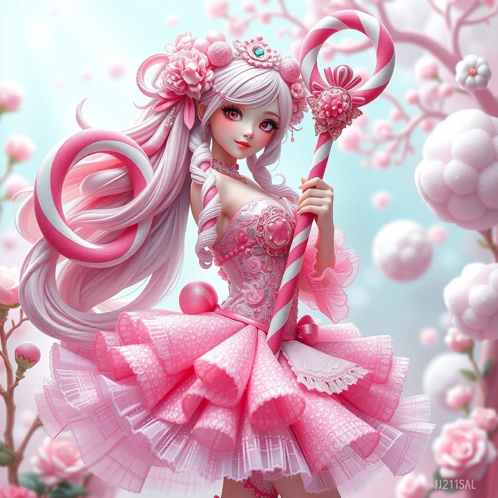 Sugar-Crafted Fairy Dances in Pastel Wonderland