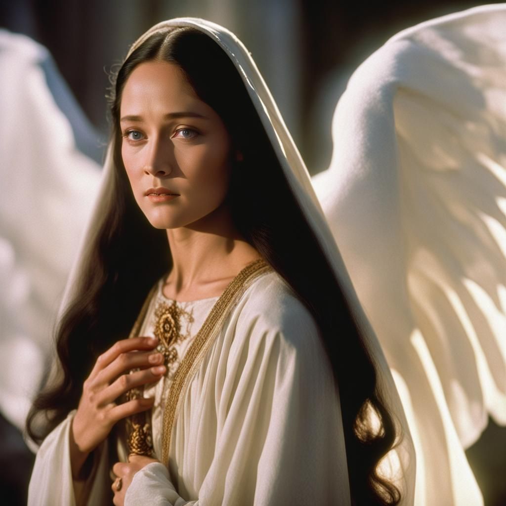 Ethereal Portrait of a Woman in Divine Light