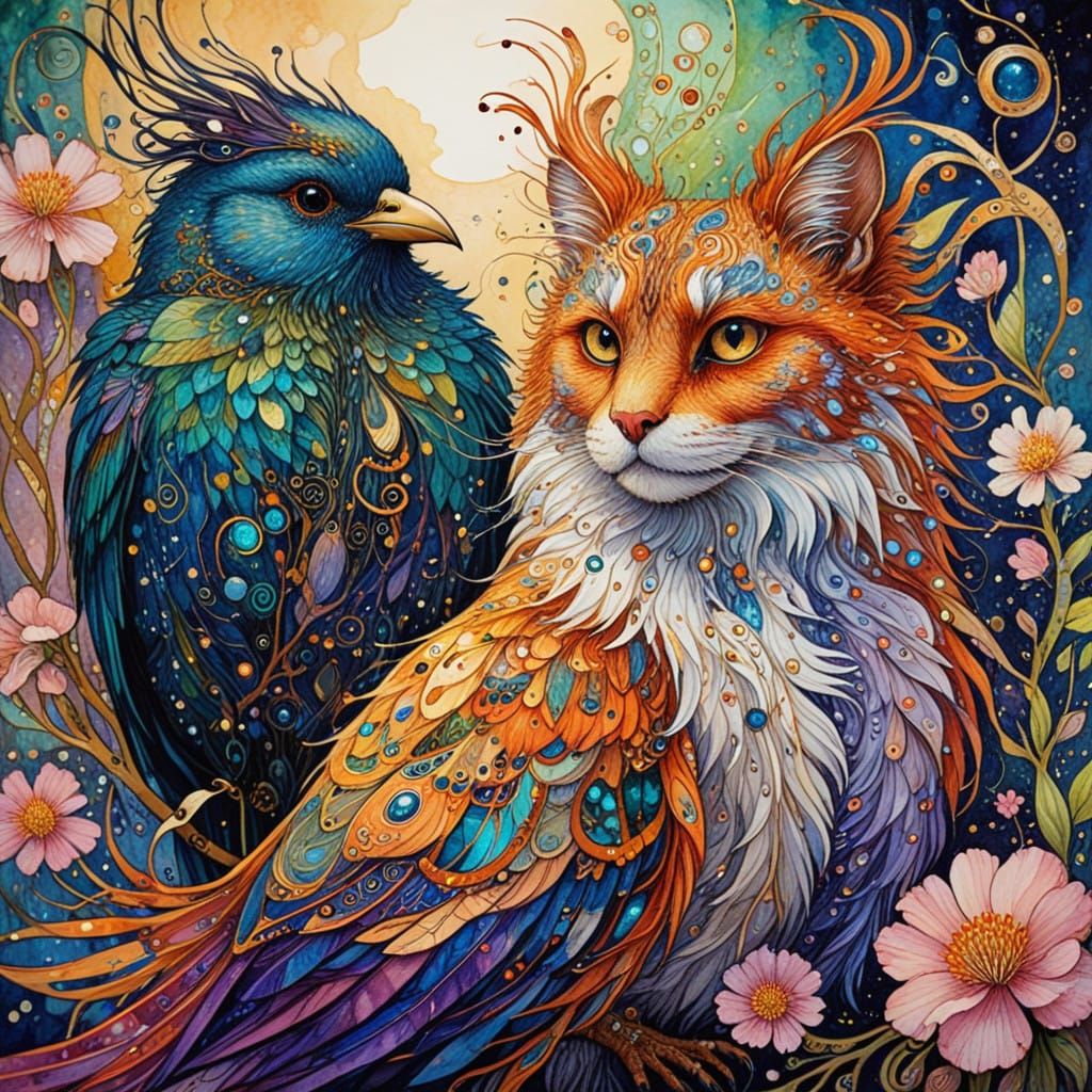 Fantasy Furry and Avian Masterpiece in Intricate Detail