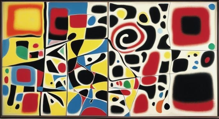 Abstract Expressionist Artists in Electric Chaos