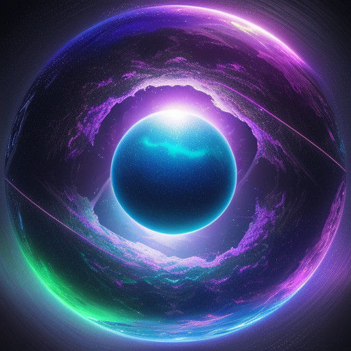 Breathtaking Crystal Realm in Vibrant Oil Painting Style