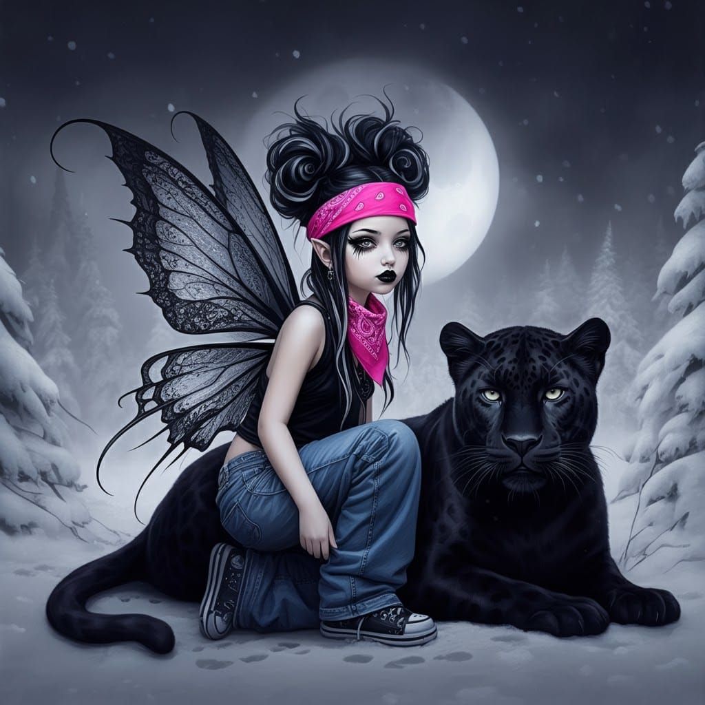 Black panther fairy