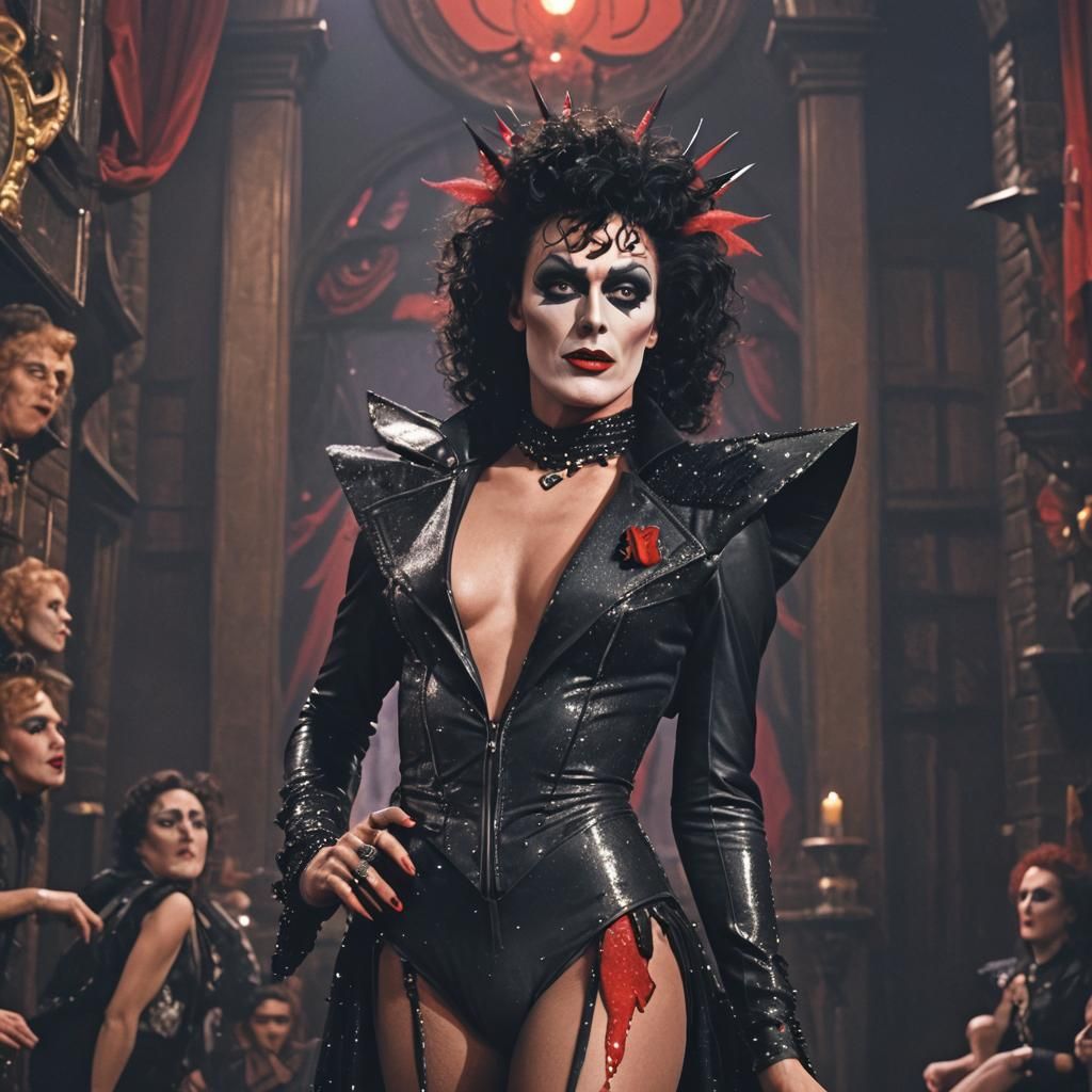 Anthony Head as Frank-N-Furter: Detailed Matte Painting