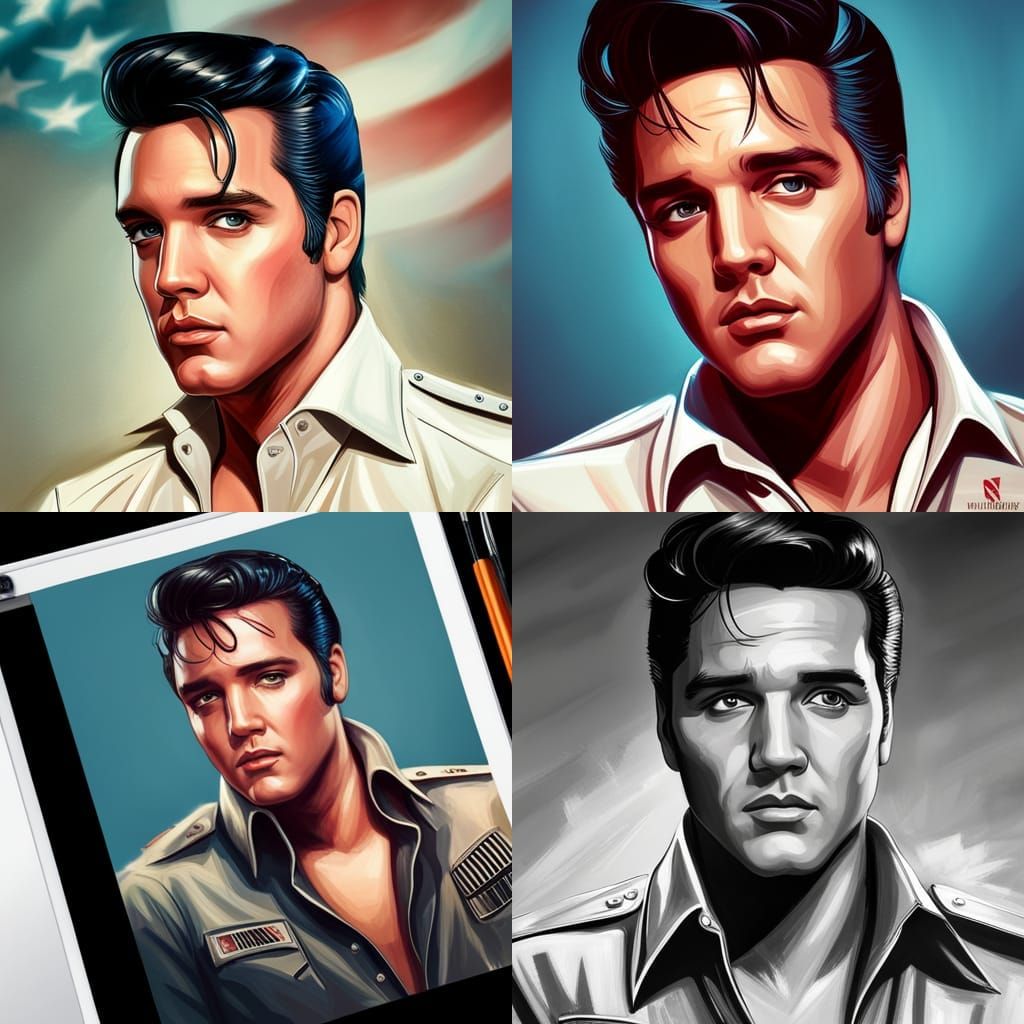 Elvis Presley American Eagle Jumpsuit Portrait
