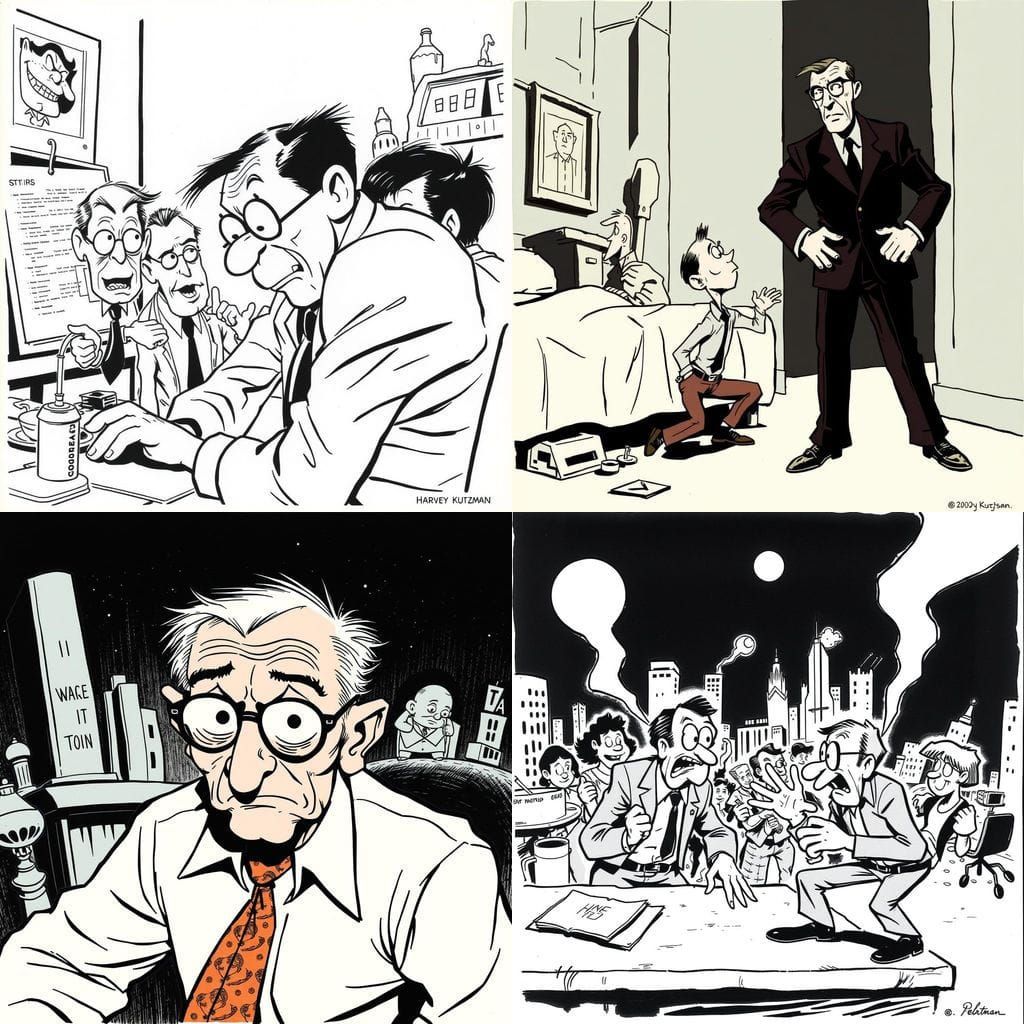 Mad Magazine-Inspired Cartoon Art