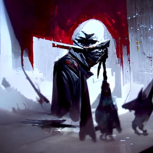 Sinister Gangster Ninjas as Digital Art