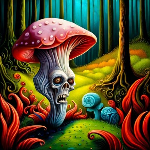 Cosmic Mushroom Zombie in Stygian Wonderland