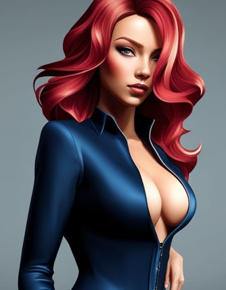 Hyperdetailed Red Hair Portrait in Unreal Engine 5