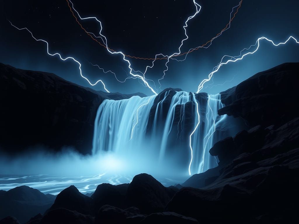 Ethereal Dance of Vibrant Light