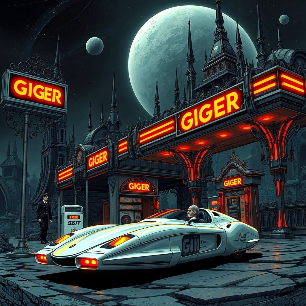 Dark Alien "Giger" Gas Station v3