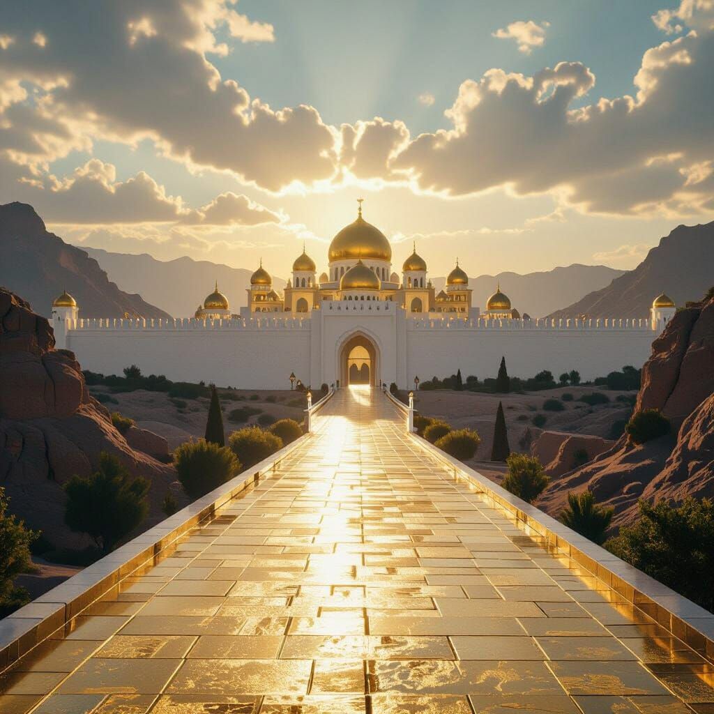 New Jerusalem: Heaven on Earth with Gold Streets