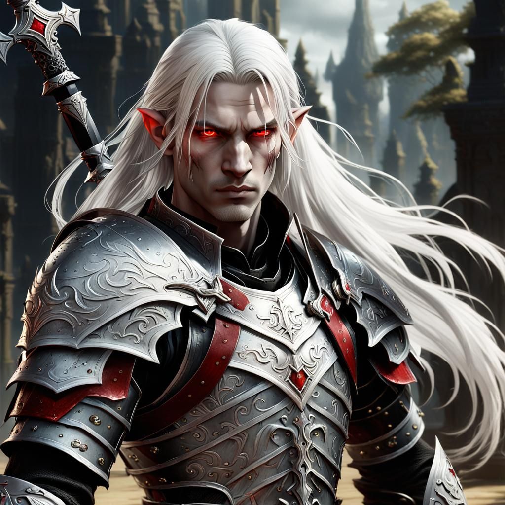 Elric of Melnibone in Rococo Gladiator Armor