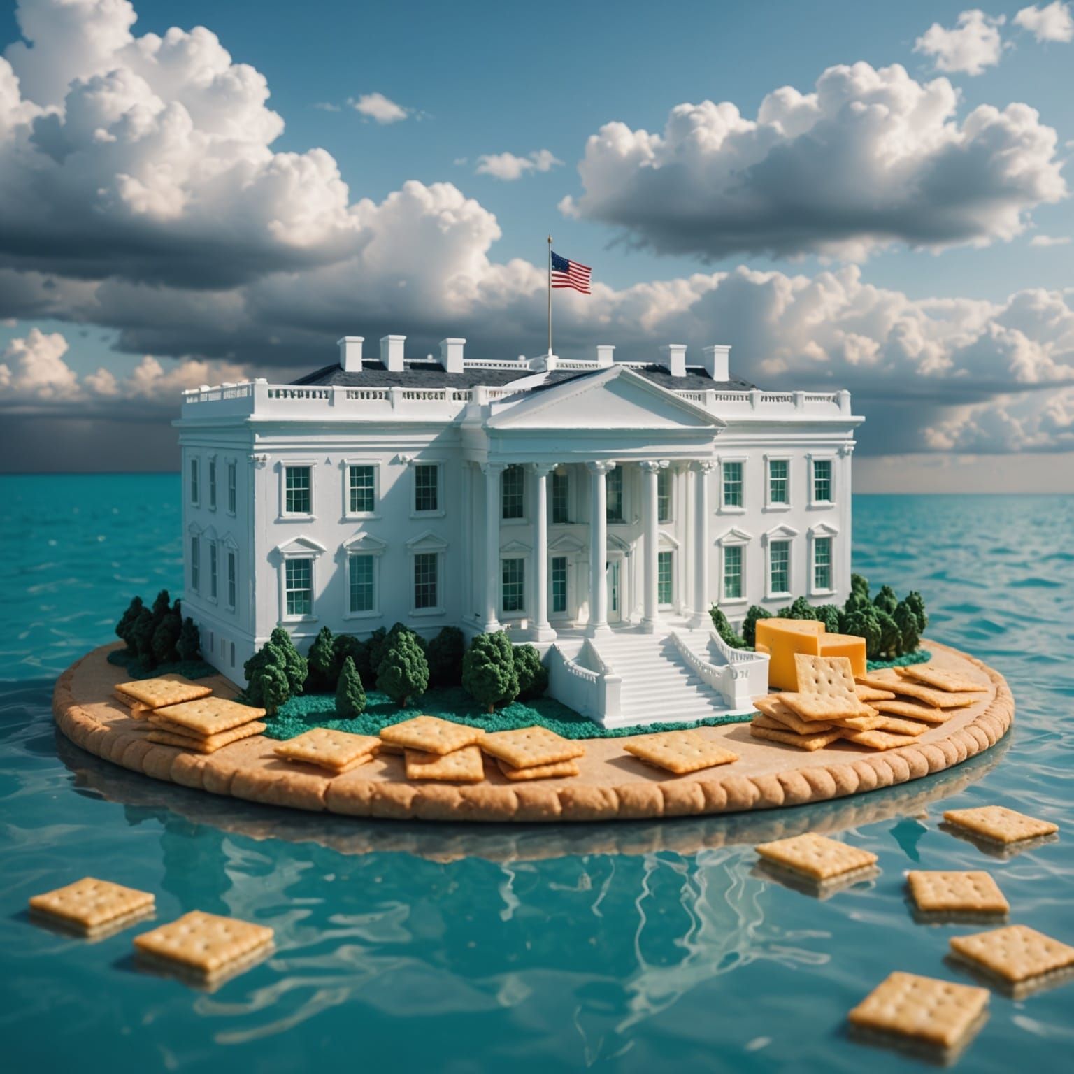 Presidents Enjoy Snack Cruise Across Turquoise Waters