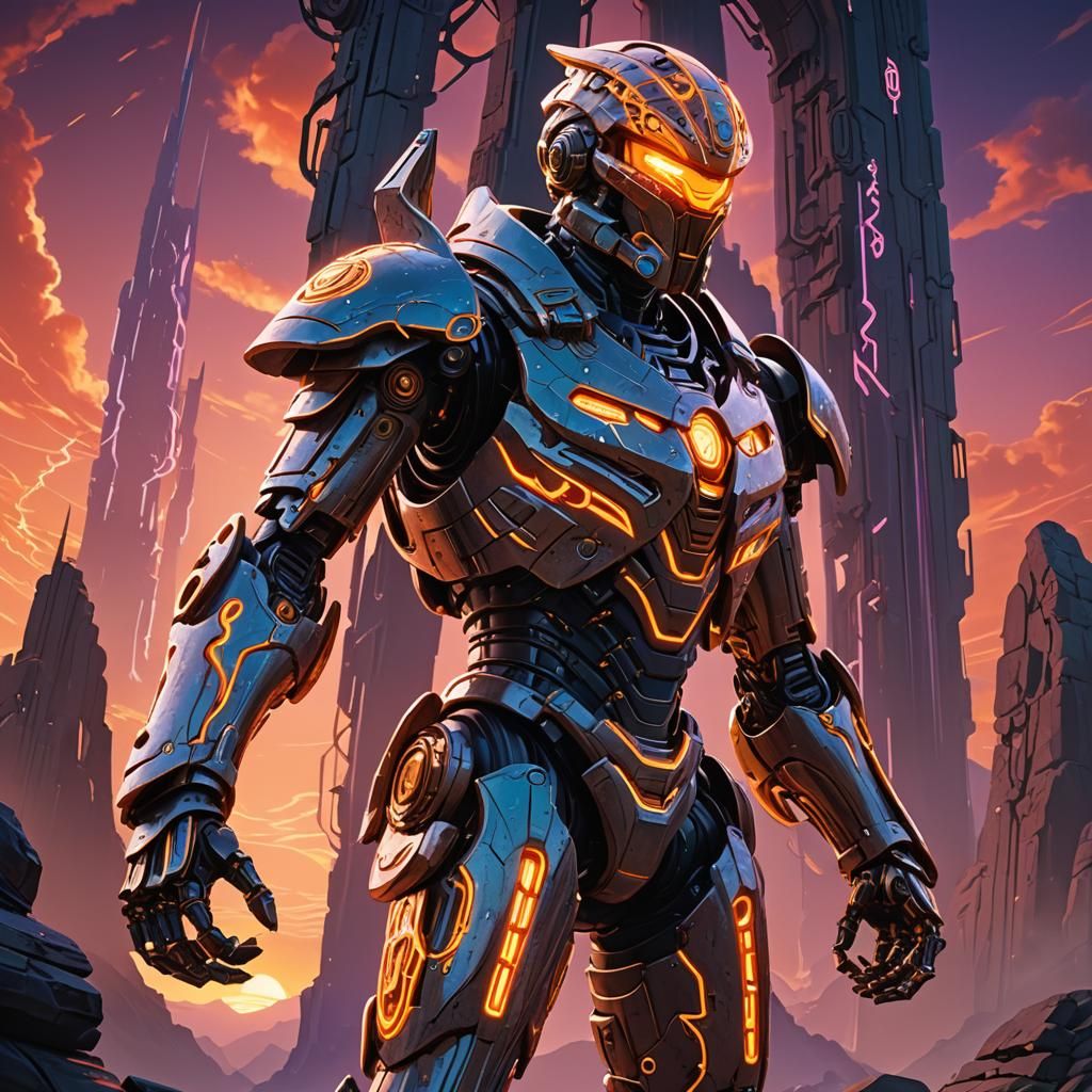 Anime Bionicle Warrior at Gatewatch Beacon