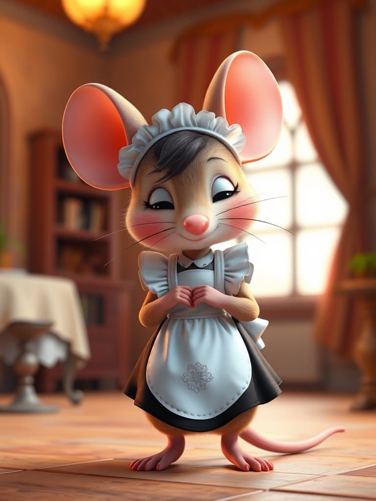 Cute shy mouse 4