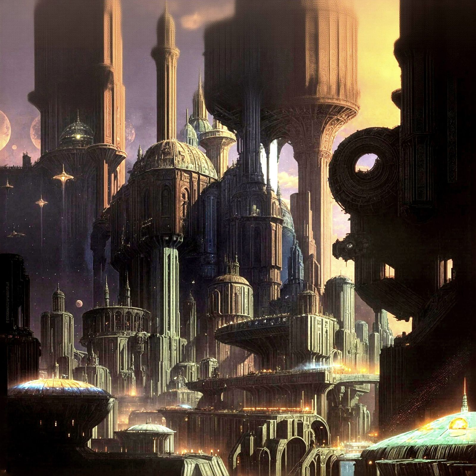 Surrealist Vision of a Barren, Mystical World in a Fantasy A...