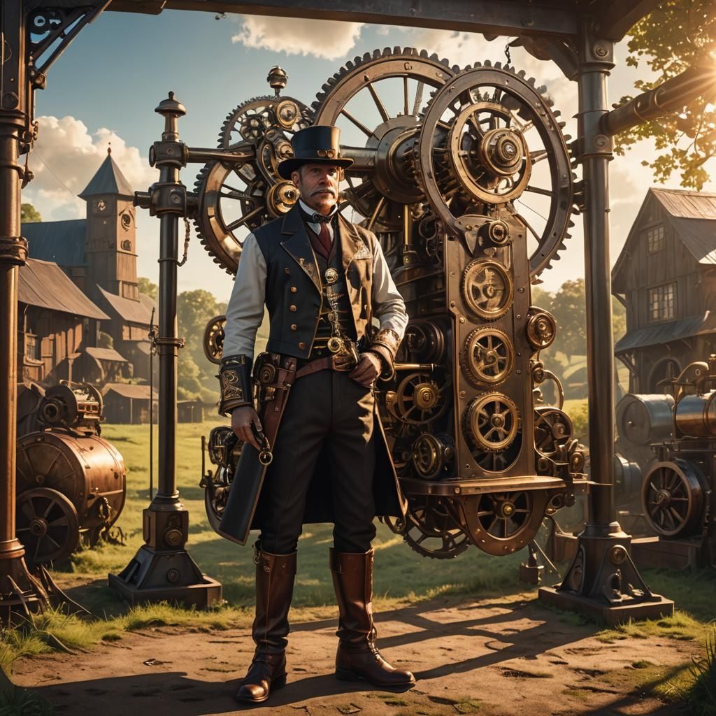 Captain Swing Confronts Steampunk Machine in English Country...