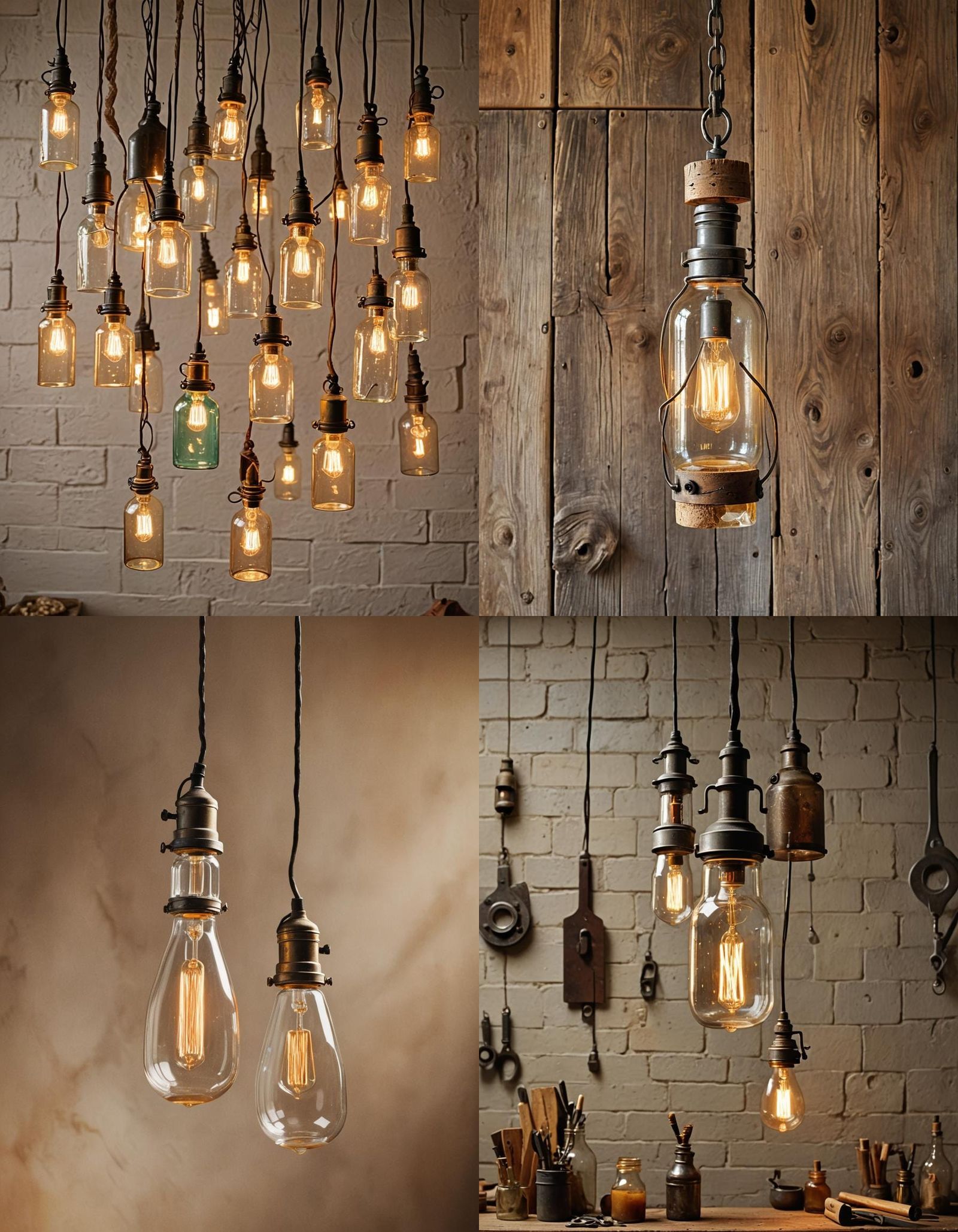 Upcycled Bottle Pendant Lights: Creative DIY Lighting