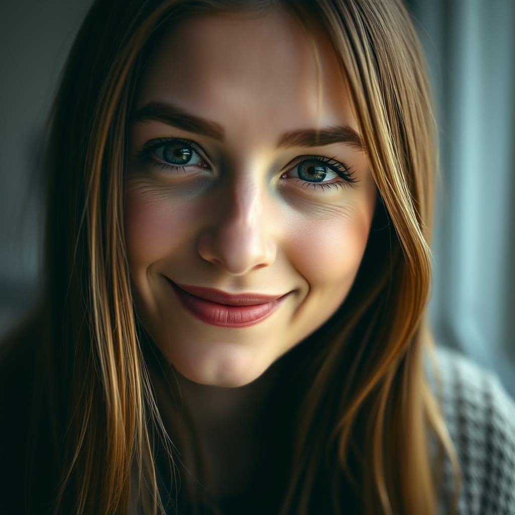 Portrait of a Woman with a Warm Smile