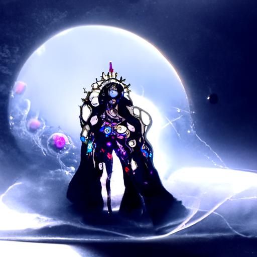 Astral Dark Empress Under Moonlight by Amaringo