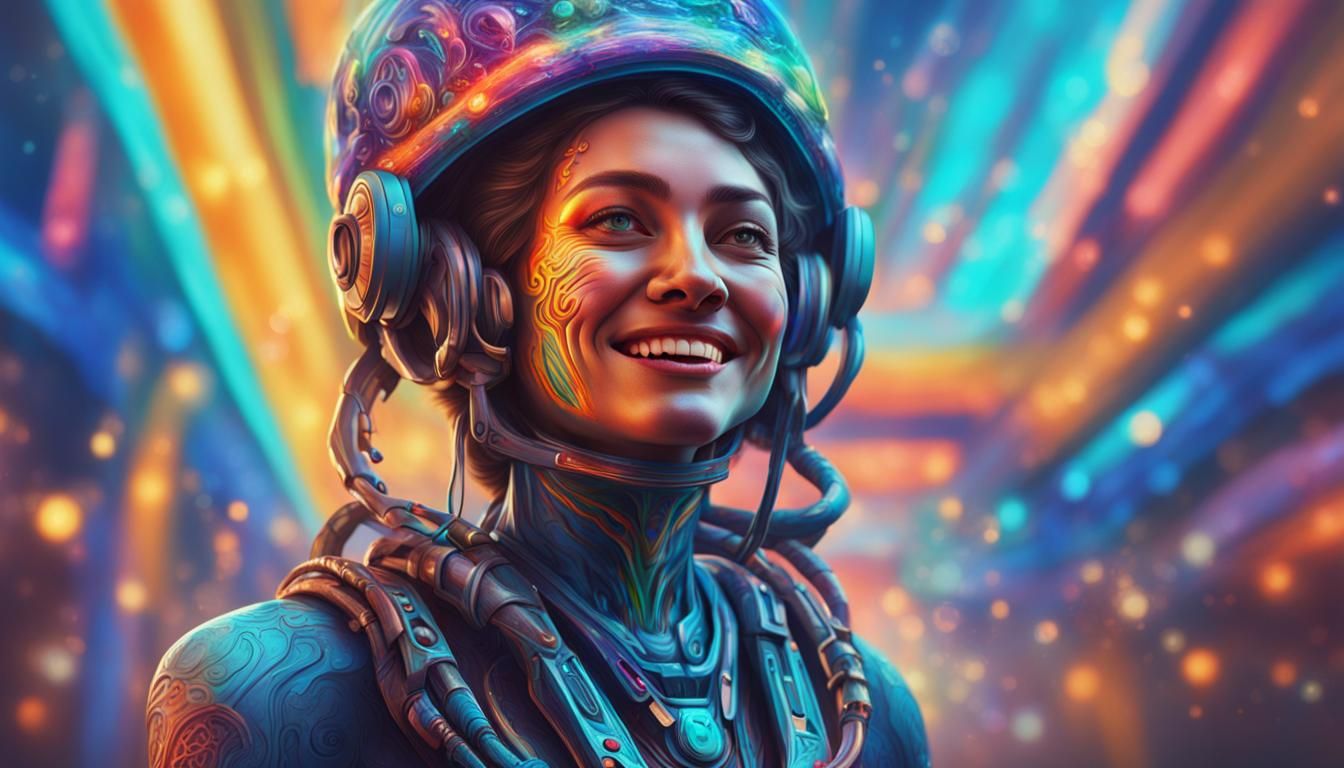 Beautiful Extraterrestrial Woman Portrait in HD