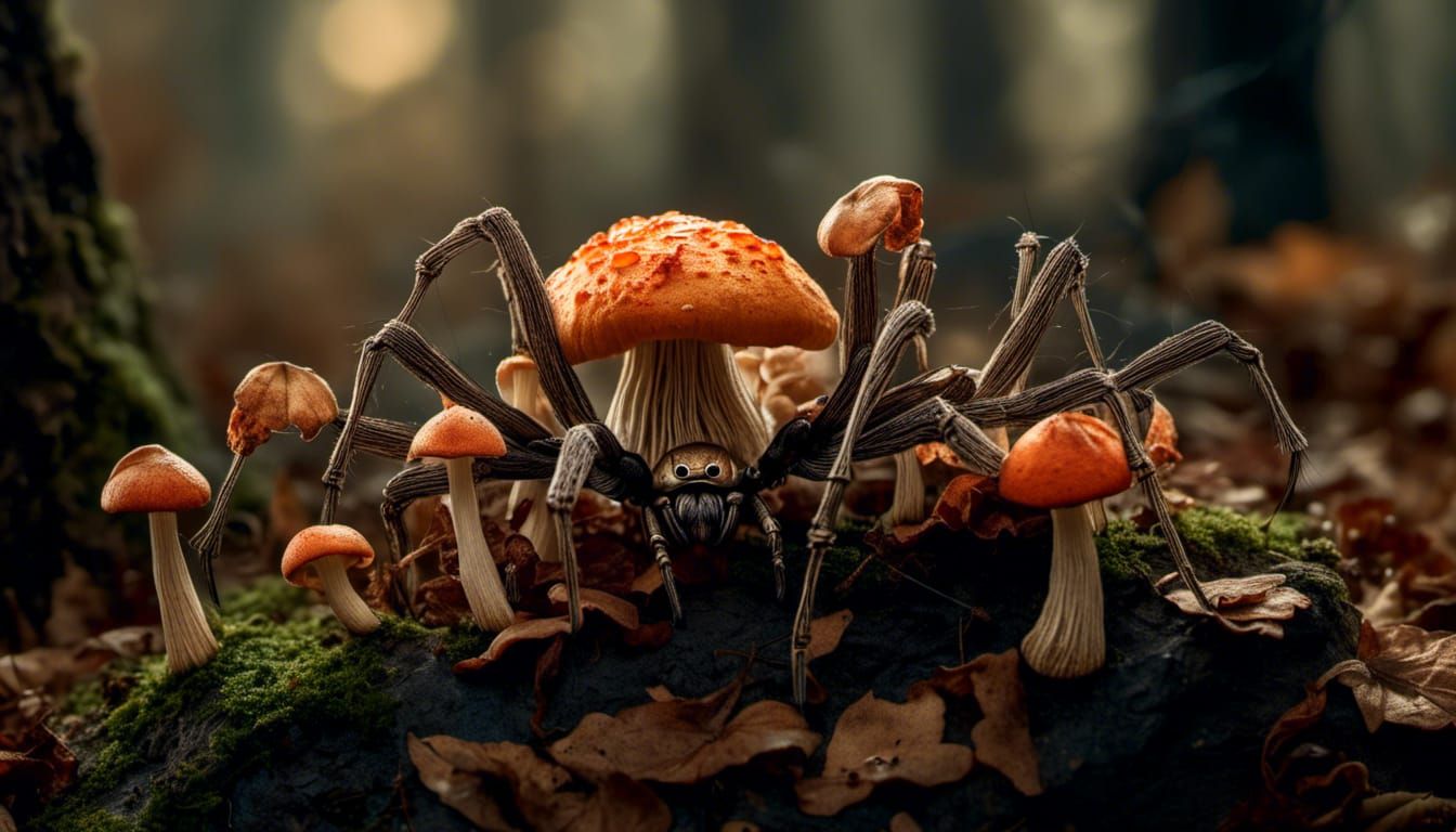 mushroom spider