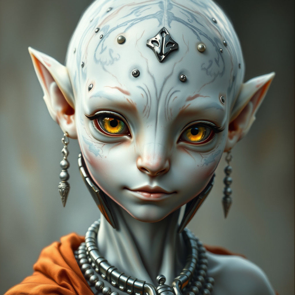Hyper-Realistic Portrait of a Powerful Avatar Character
