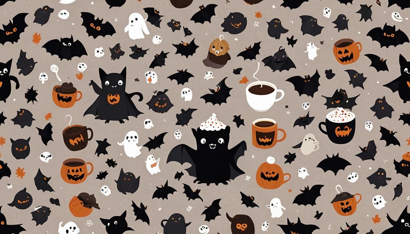 Eerie Yet Adorable Ghost with Cocoa