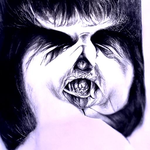 Hyperrealistic Pencil Sketch: Souls of the Damned