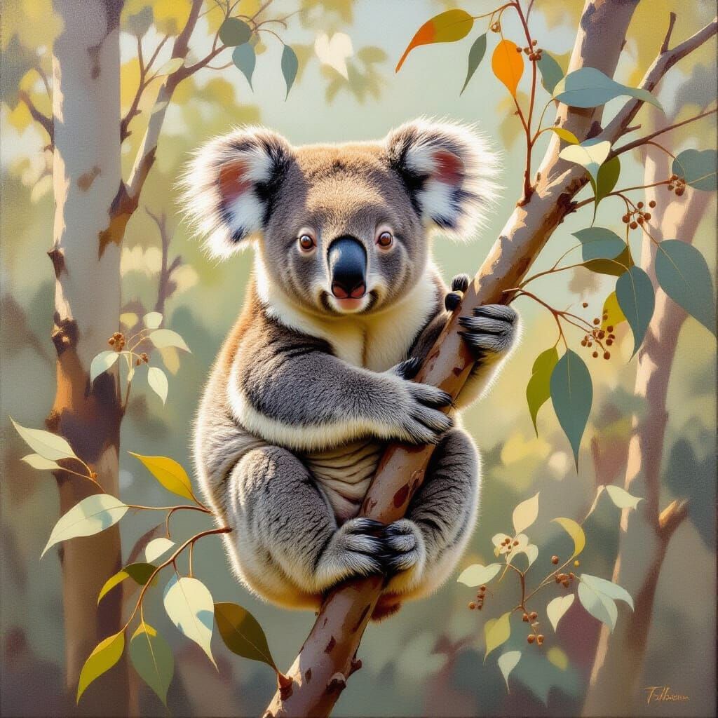 Australian Tonalism Koala Painting