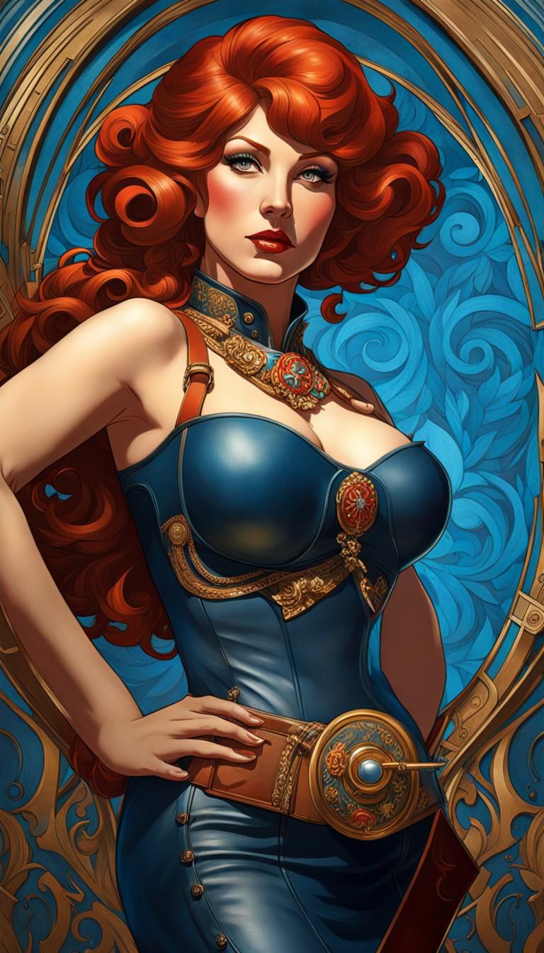 Blue Leather (S1, Artdeco/Sixties Crossover)