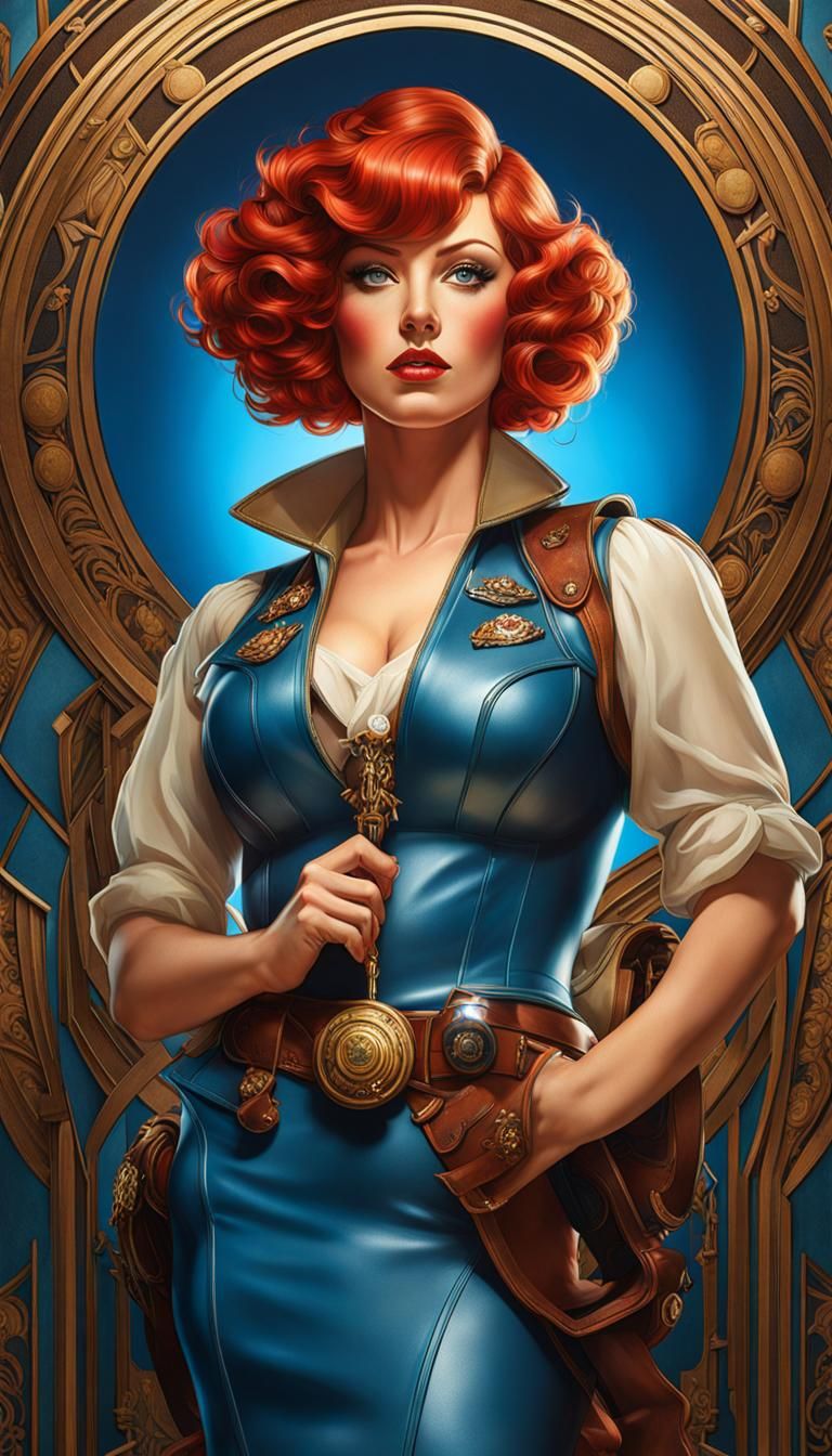 Blue Leather (S1, Artdeco/Sixties Crossover)