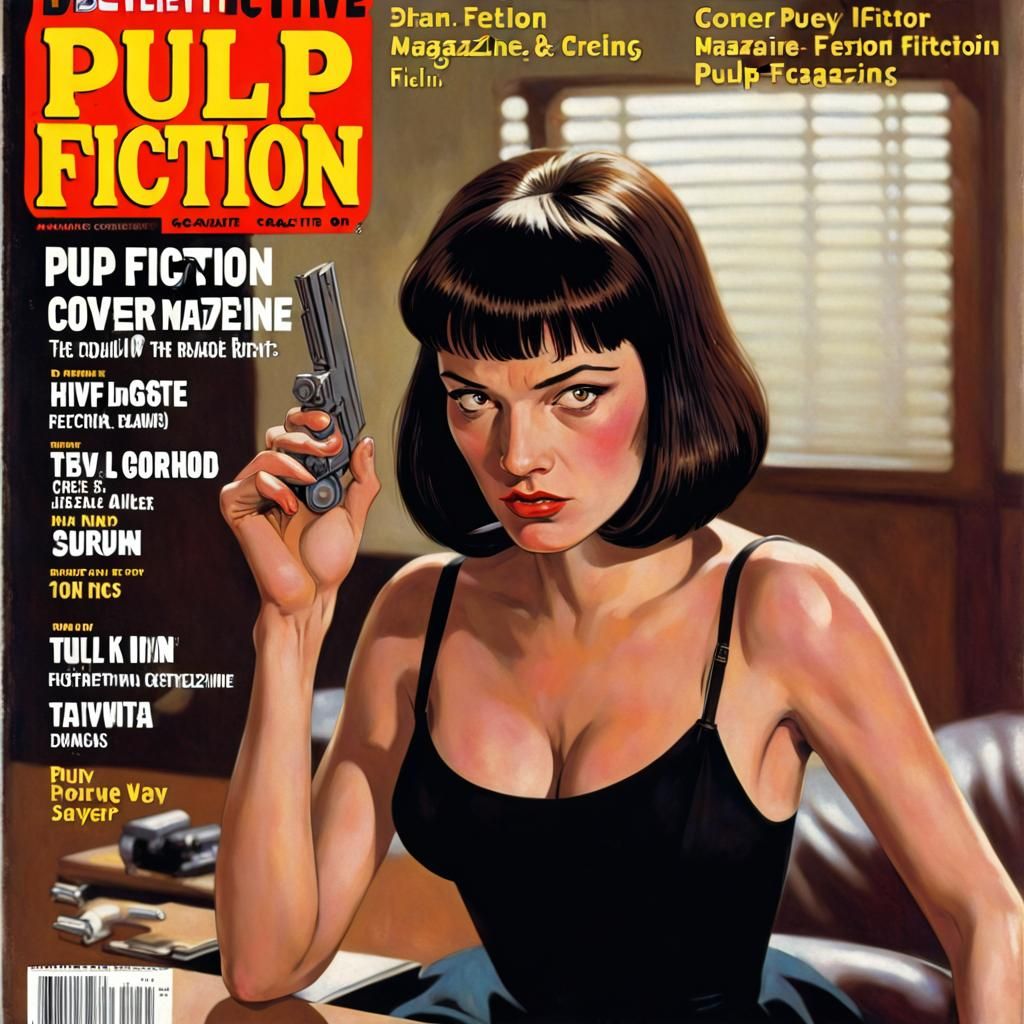 Vintage Pulp Magazine Detective Cover