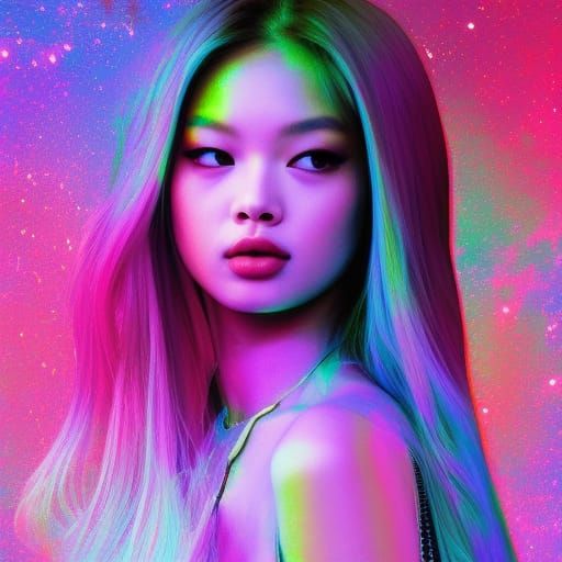 Anime Style Portrait of a Girl in Mini Skirt