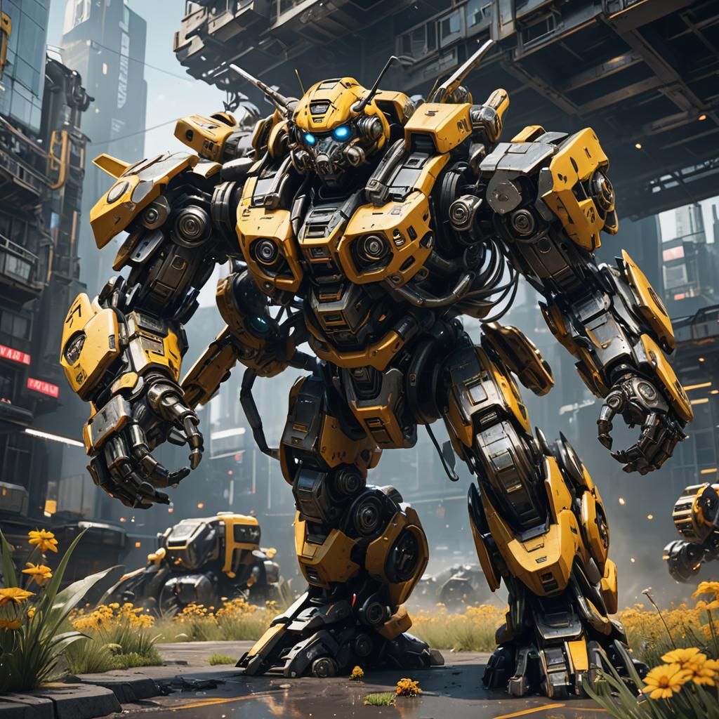Epic Sci-Fi Mech Robot Taking Over the World