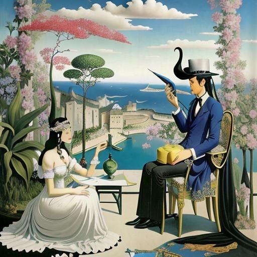 Surrealist Dreamscape Inspired by a Poem